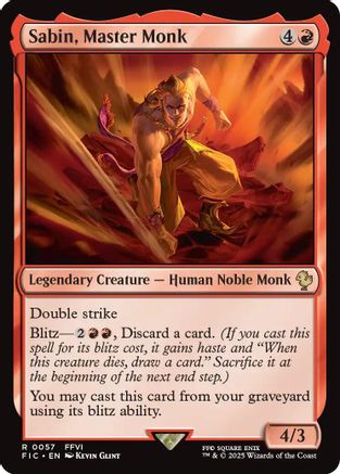 Sabin, Master Monk (Surge Foil) (FIC-057)