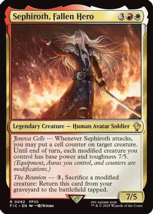Sephiroth, Fallen Hero (Surge Foil) (FIC-092)