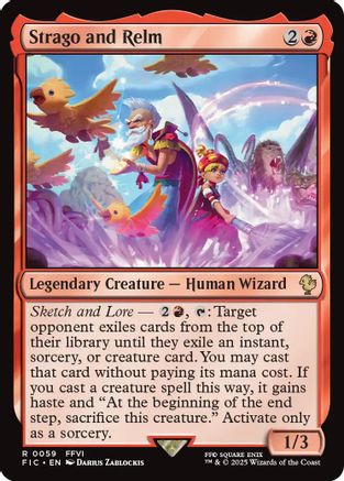 Strago and Relm (Surge Foil) (FIC-059)