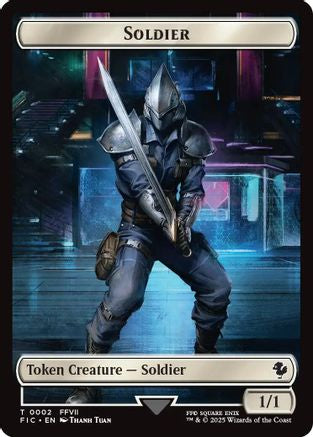 Soldier // Rebel Double-Sided Token (FIC-2 // 7)