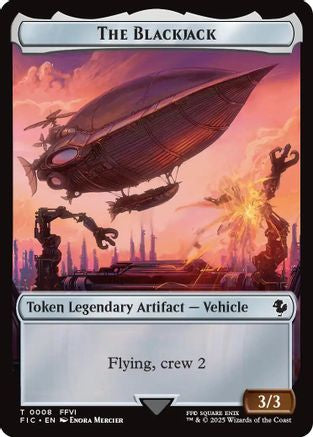 The Blackjack // The Monarch Double-Sided Token (Surge Foil) (FIC-8 // 11)