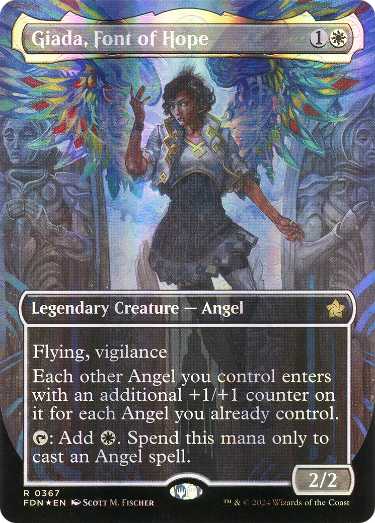Giada, Font of Hope (FDN-367) (Borderless) (Mana Foil)
