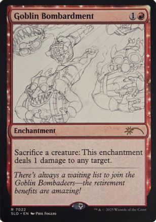 Goblin Bombardment (7022) (SLD-7022) (Foil)