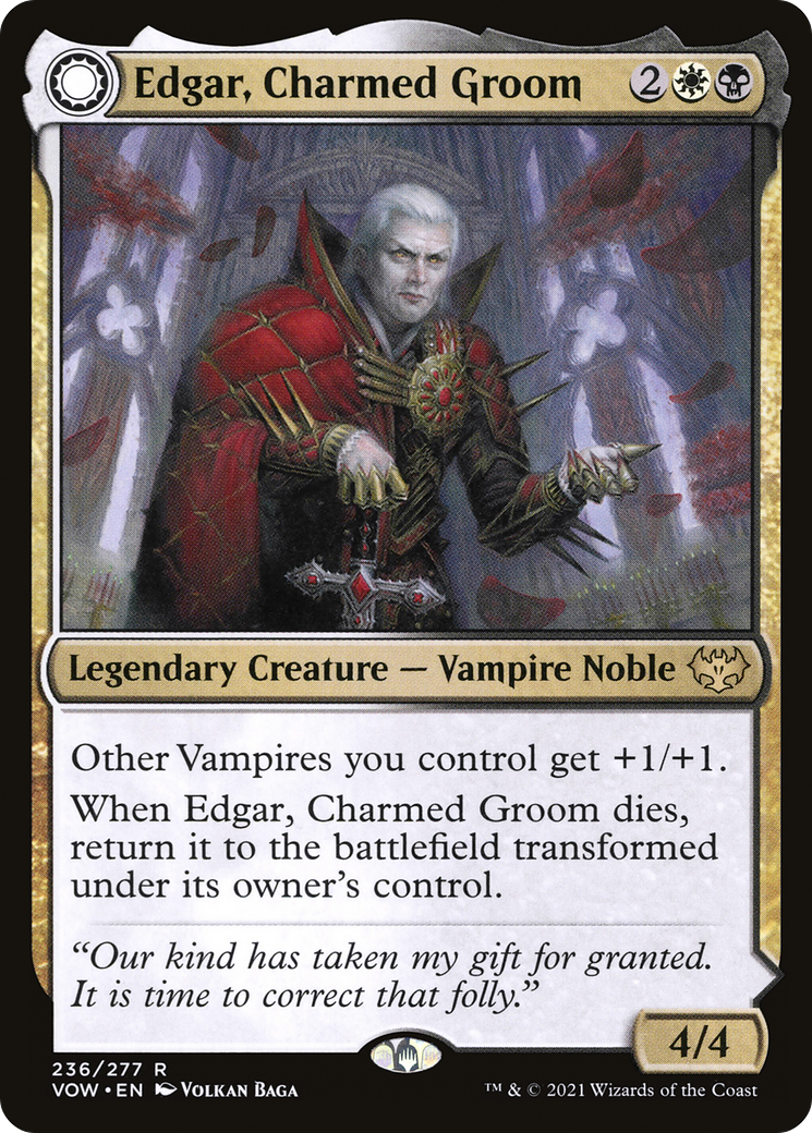 Edgar, Charmed Groom // Edgar Markov's Coffin (VOW-236) (Foil)