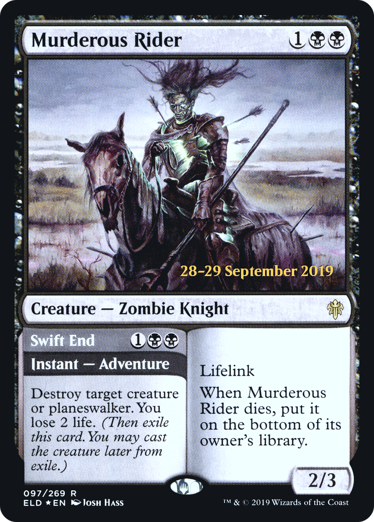 Murderous Rider // Swift End (PRE-97S) (Foil)