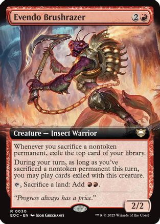 Evendo Brushrazer (Extended Art) (EOC-030)