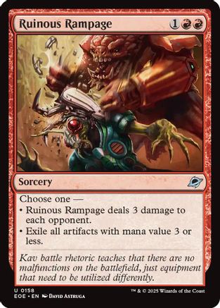 Ruinous Rampage (EOE-158) (Foil)