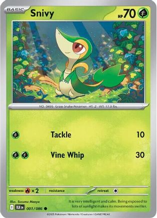 Snivy (BLK-001) (Reverse Holofoil)