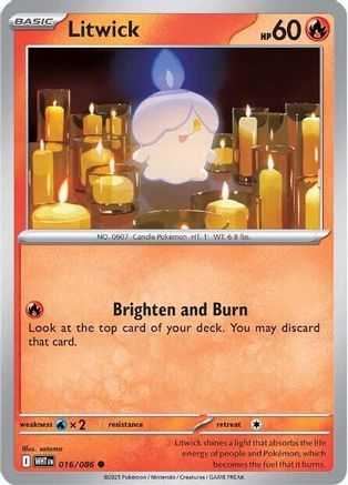 Litwick (WHT-016) (Reverse Holofoil)