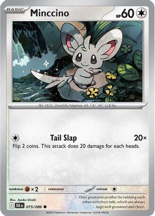 Minccino (BLK-075) (Reverse Holofoil)