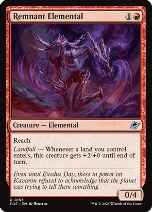 Remnant Elemental (EOE-155) (Foil)