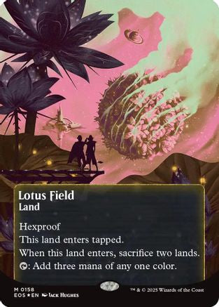 Lotus Field (0158) (Borderless) (Galaxy Foil) (EOS-158)