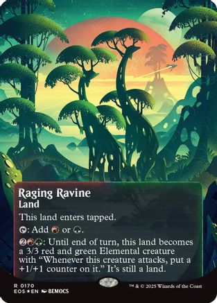 Raging Ravine (0170) (Borderless) (Galaxy Foil) (EOS-170)