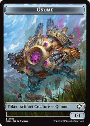 Gnome // Golem (0014) Double-Sided Token (EOC-11 // 14)