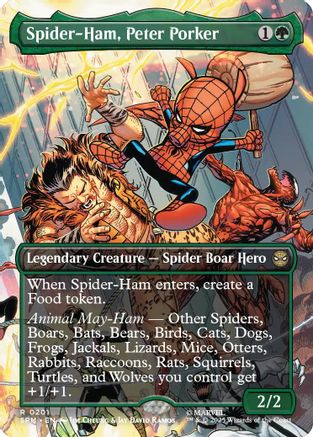 Spider-Ham, Peter Porker (Borderless) (SPM-201) (Foil)