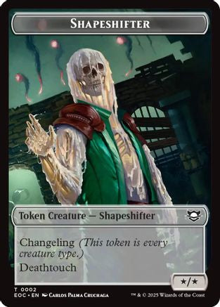 Shapeshifter // Golem (0013) Double-Sided Token (EOC-2 // 13) (Foil)