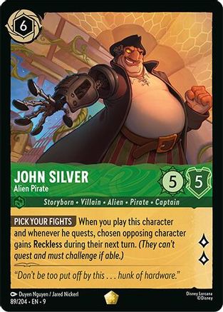 John Silver - Alien Pirate (9-089) (Cold Foil)