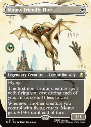 Momo, Friendly Flier (Borderless) (TLA-317) (Foil)
