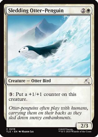Sledding Otter-Penguin (TLE-218) (Foil)