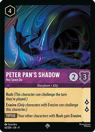 Peter Pan's Shadow - Not Sewn On (9-042)