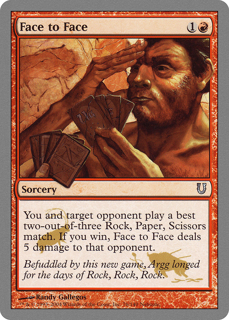 Face to Face (UNH-076) (Foil)