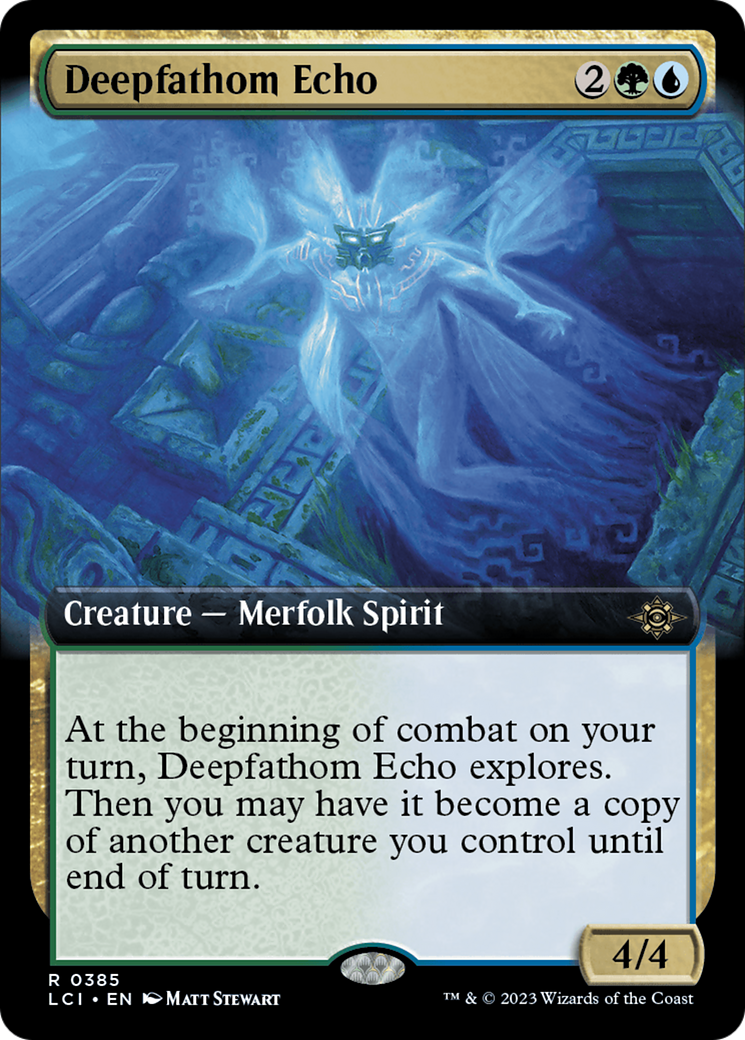 Deepfathom Echo (LCI-385) (Extended Art) (Foil)