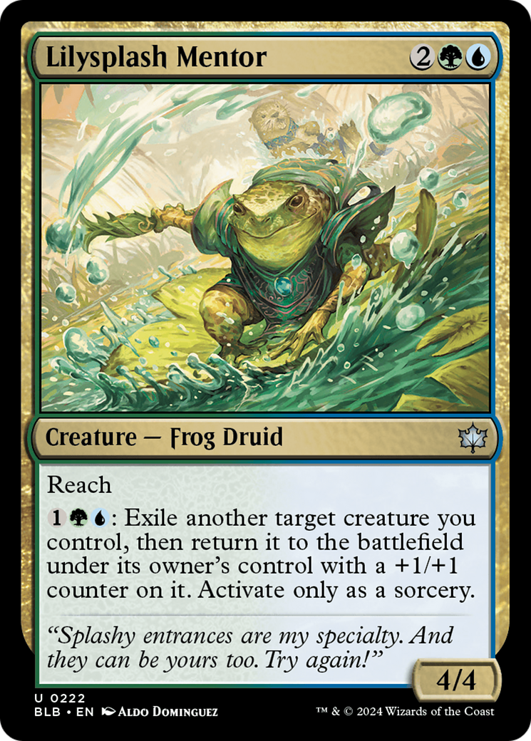Lilysplash Mentor (BLB-222) (Foil)