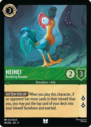 Heihei - Bumbling Rooster (9-086) (Cold Foil)
