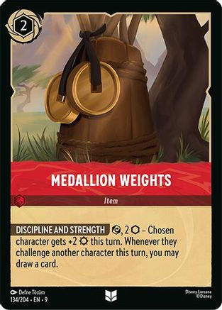 Medallion Weights (9-134) (Cold Foil)