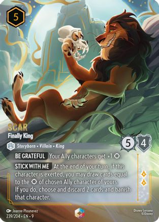Scar - Finally King (Enchanted) (9-239) (Holofoil)