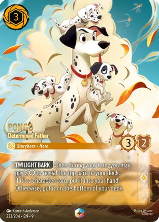 Pongo - Determined Father (Enchanted) (9-223) (Holofoil)