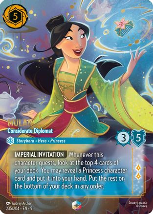 Mulan - Considerate Diplomat (Enchanted) (9-235) (Holofoil)