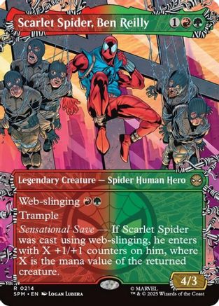 Scarlet Spider, Ben Reilly (Borderless) (SPM-214) (Foil)