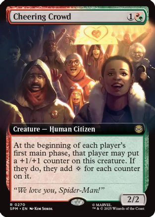 Cheering Crowd (Extended Art) (SPM-270) (Foil)