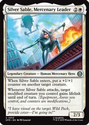 Silver Sable, Mercenary Leader (SPM-013) (Foil)