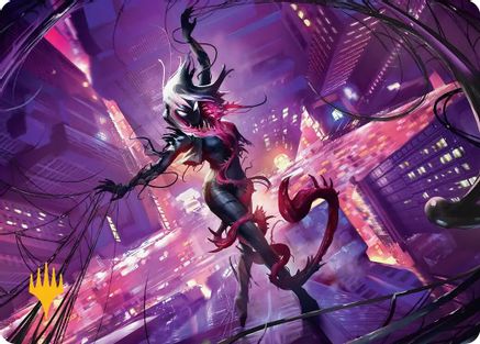Gwenom, Remorseless Art Card (Gold-Stamped Planeswalker Symbol) (AASPM-008)