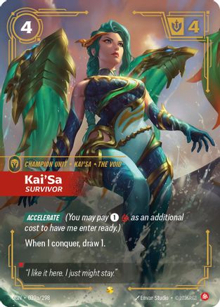 Kai'Sa - Survivor (Alternate Art) (OGN-039a) (Foil)