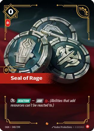 Seal of Rage (OGN-040) (Foil)