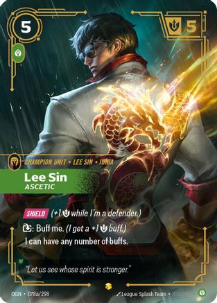 Lee Sin - Ascetic (Alternate Art) (OGN-078a) (Foil)
