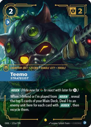 Teemo - Strategist (Alternate Art) (OGN-121a) (Foil)