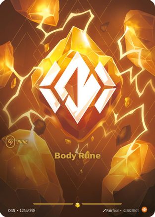 Body Rune (Alternate Art) (OGN-126a) (Foil)