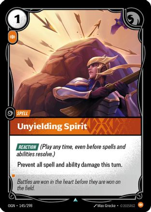 Unyielding Spirit (OGN-145) (Foil)