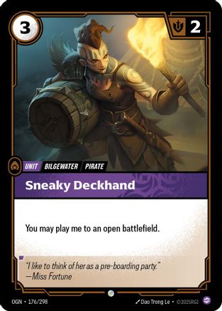 Sneaky Deckhand (OGN-176) (Foil)