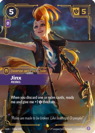 Jinx - Rebel (Alternate Art) (OGN-202a) (Foil)