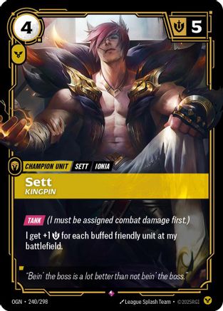 Sett - Kingpin (OGN-240) (Foil)
