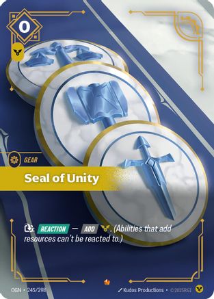 Seal of Unity (OGN-245) (Foil)