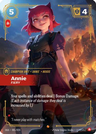 Annie - Fiery (OGS:PG-001) (Foil)