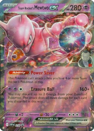 Team Rocket's Mewtwo ex (SVP-216) (Holofoil)