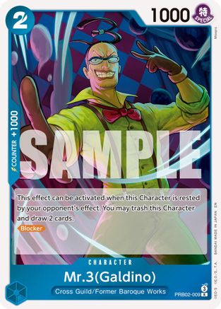 Mr.3(Galdino) - PRB02-009 (PRB02-009) (Foil)