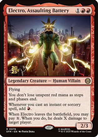 Electro, Assaulting Battery (PRE-076) (Foil)